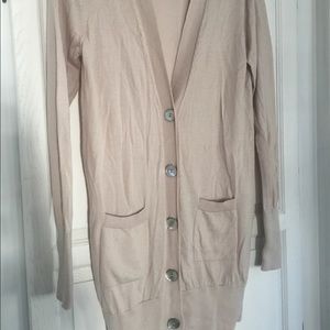 Deane & White Merino Wool Cardigan Warm Pink L